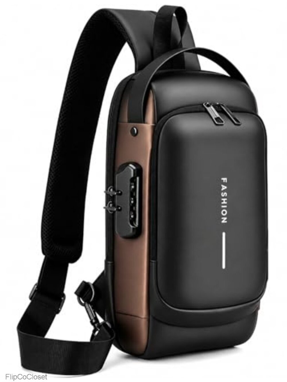 Anti Theft Sling Bag Crossbody Backpack USB Charging Port Waterproof Chest Bag